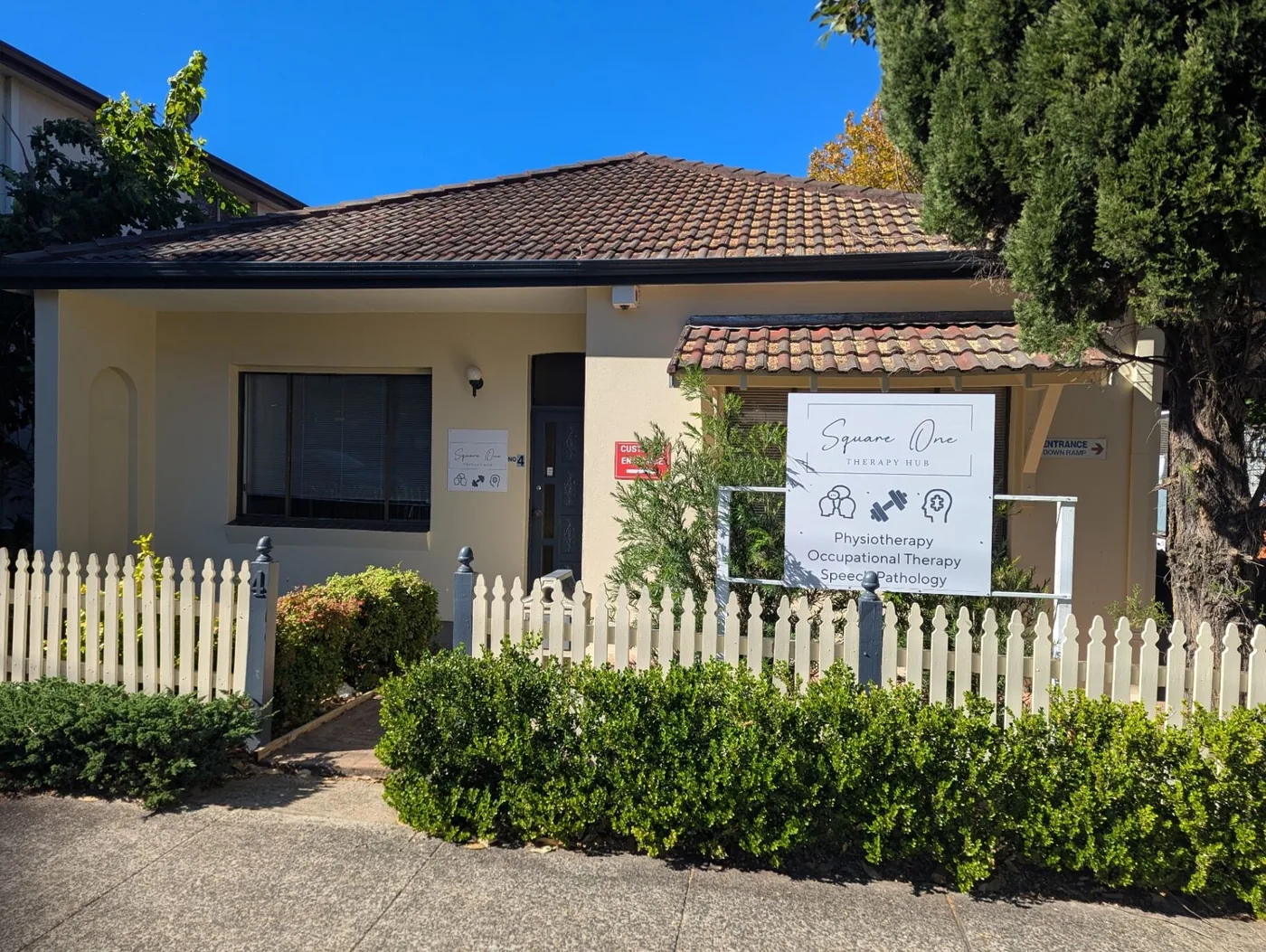 Square One Therapy Hub clinic exterior in Kogarah